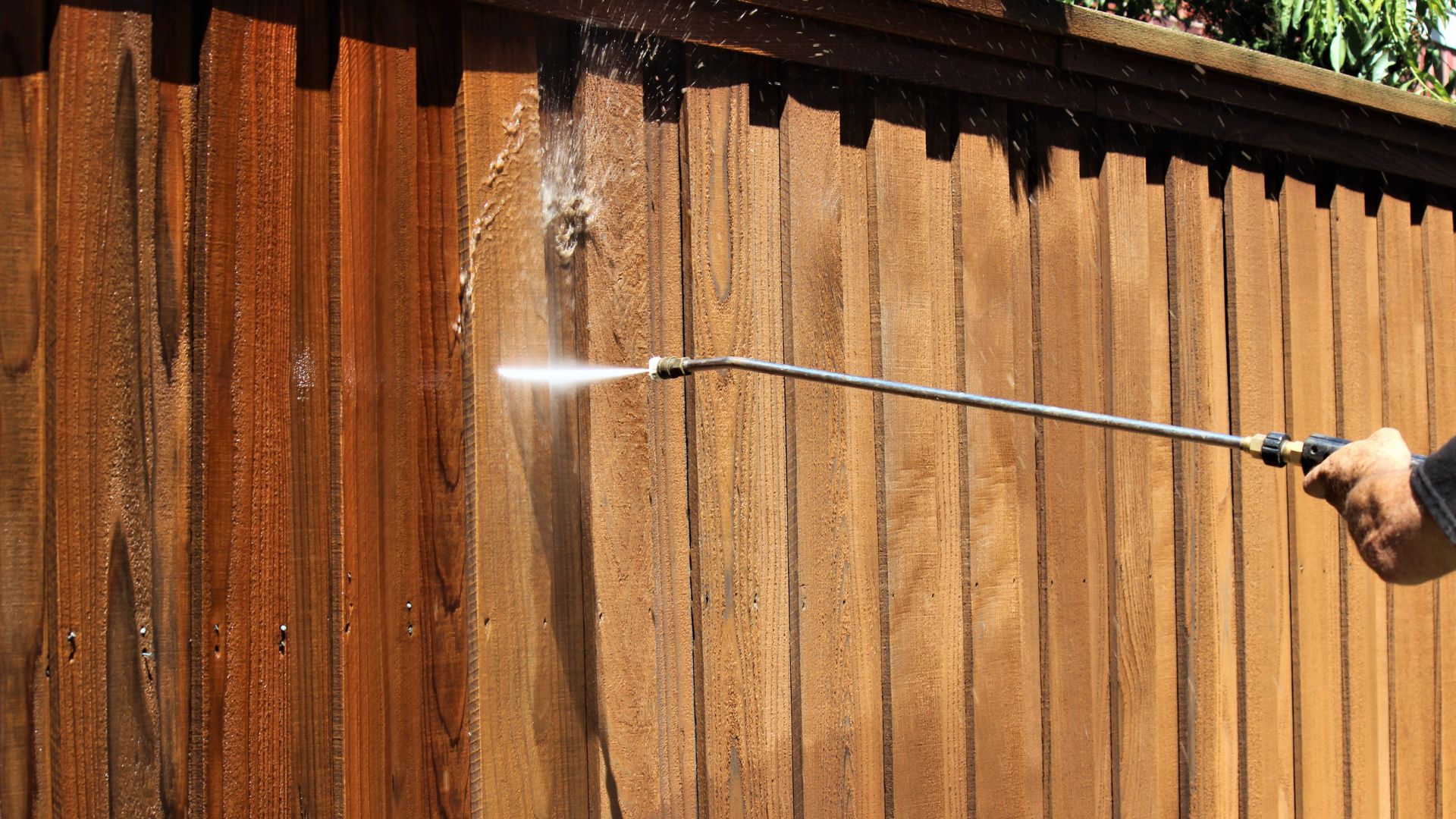 Fence washing